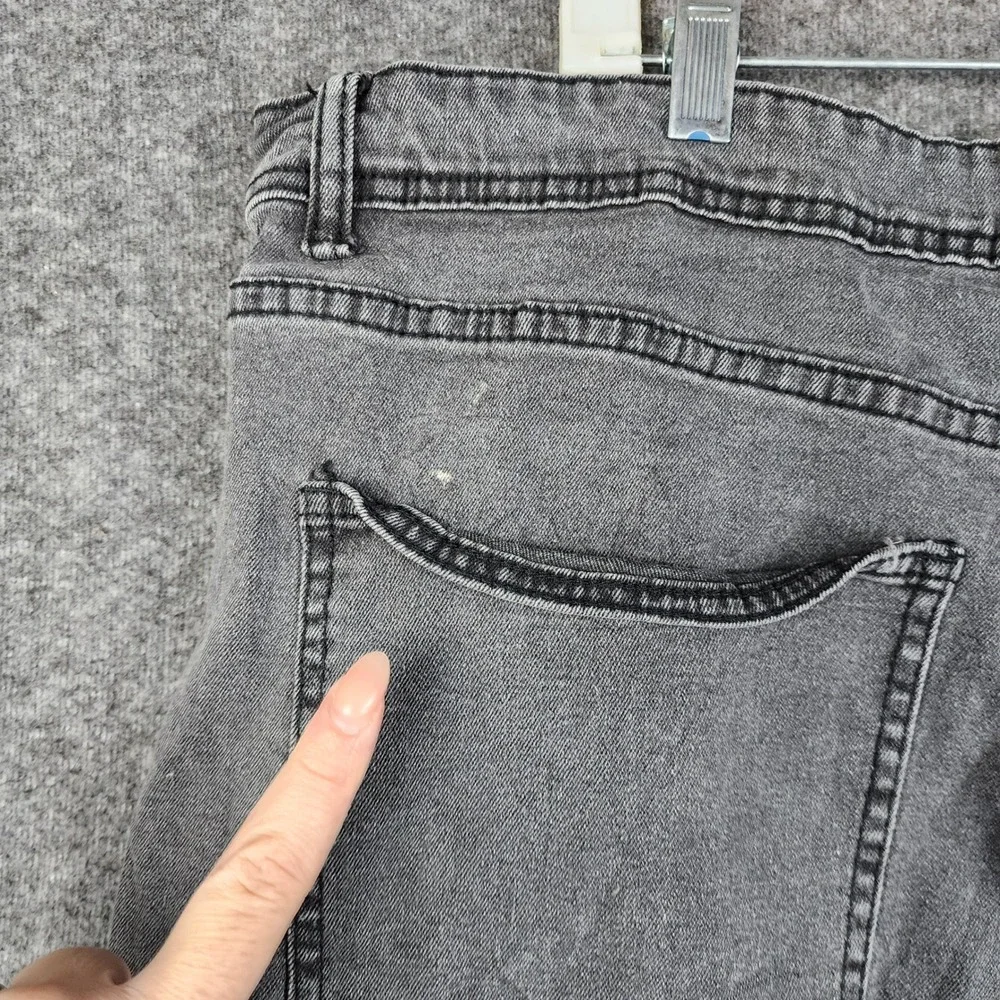 Christian Lacroix Jeans Mens 42x32 Grey Slim Straight Stretch Denim GL23-167 CXL